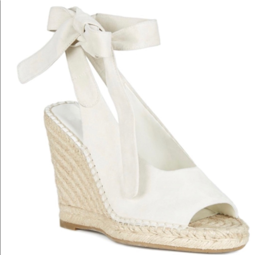 NIB JOIE KAEL WHITE WEDGE SIZE 8